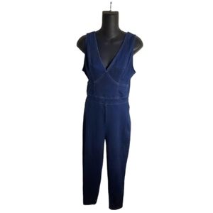 One piece blue jeans jumper